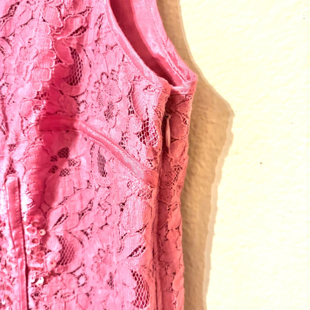 Anthropologie Dusty Rose Soraya Sequined Blouse Sz 10 - Picture 4 of 12